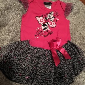 0-3 Months onesie with tutu